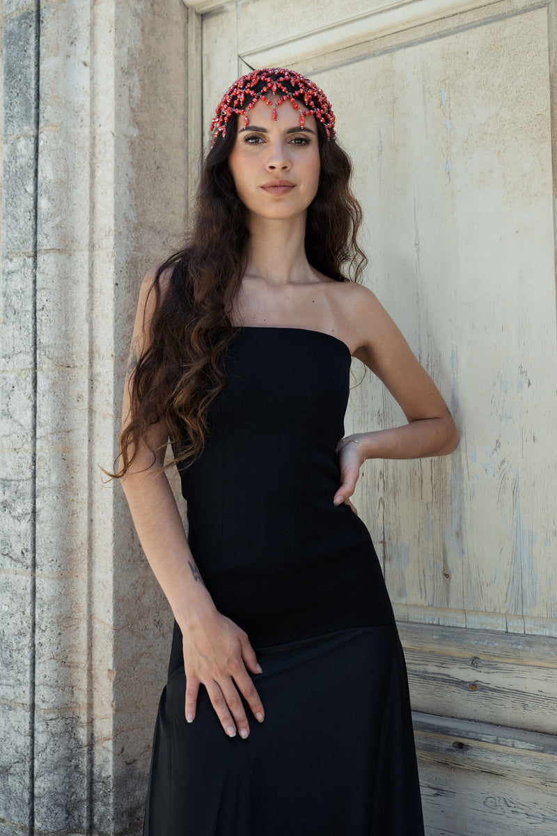 Serre-têtes Cristal Faralyn — Opalia, porté