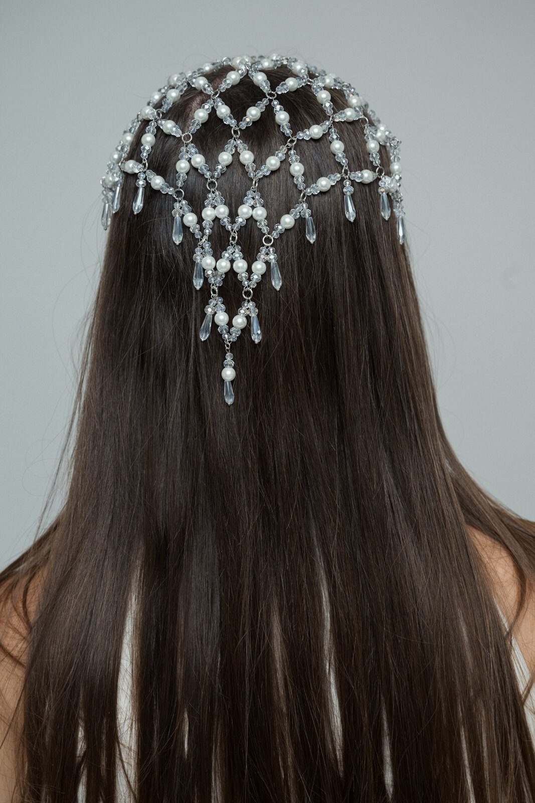 Serre-têtes Cristal Faralyn — Opalia, porté