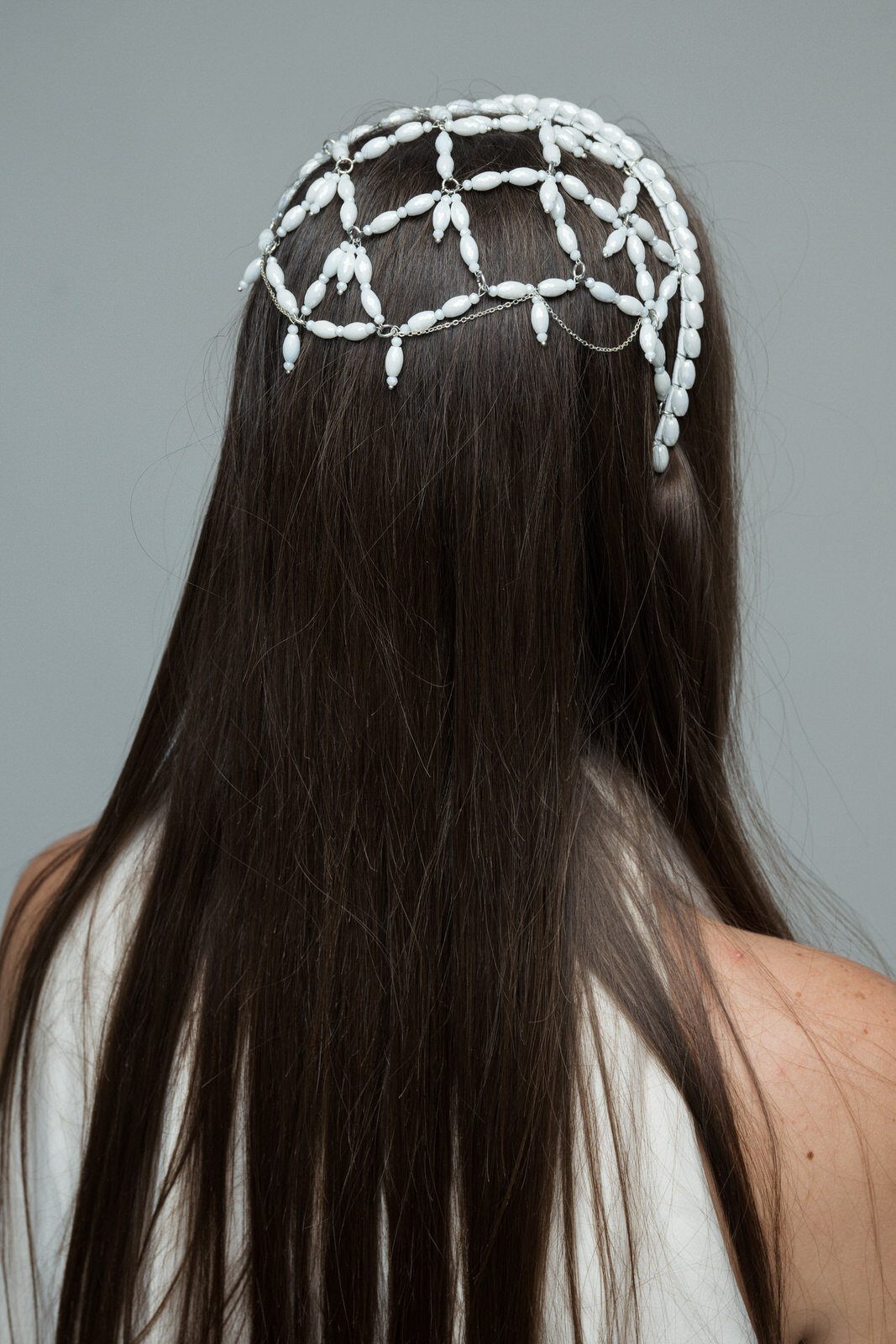 Serre-têtes Cristal Faralyn — Opalia, porté