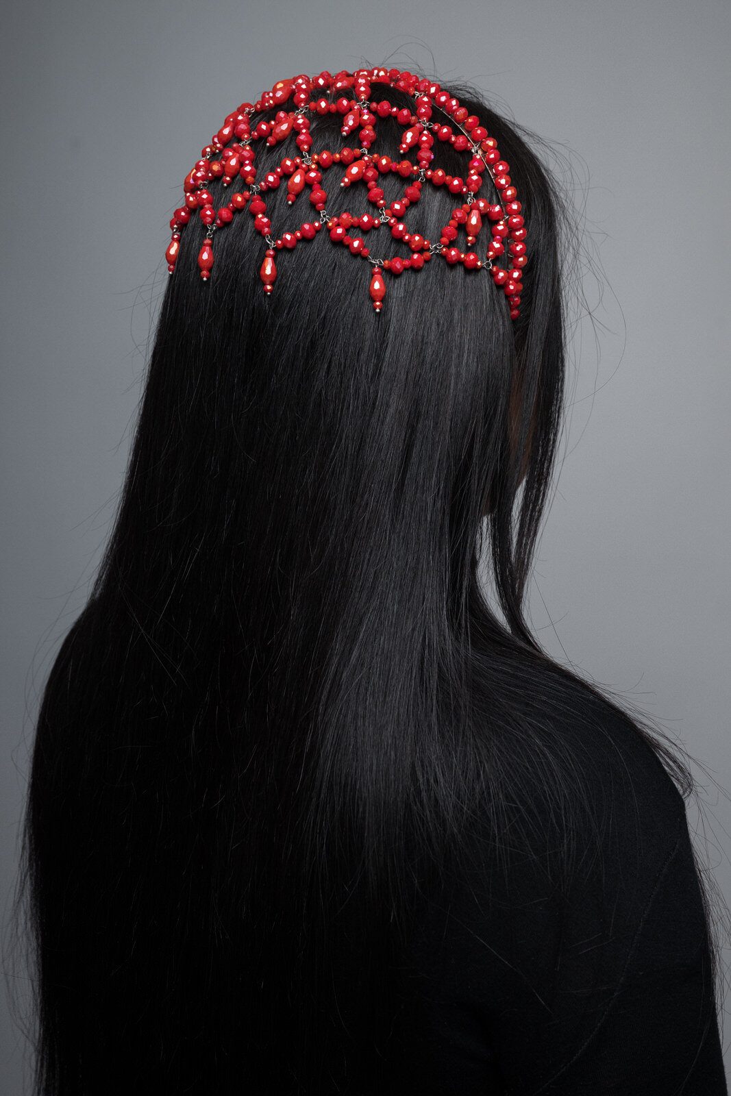 Serre-têtes Cristal Faralyn — Rubéa, porté